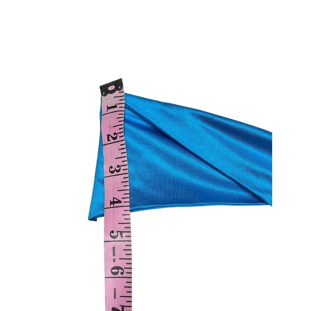 BodyZone Bundle Metallic Super Micro Shorts Shiny Spandex One Size Blue & Purple - Picture 7 of 15